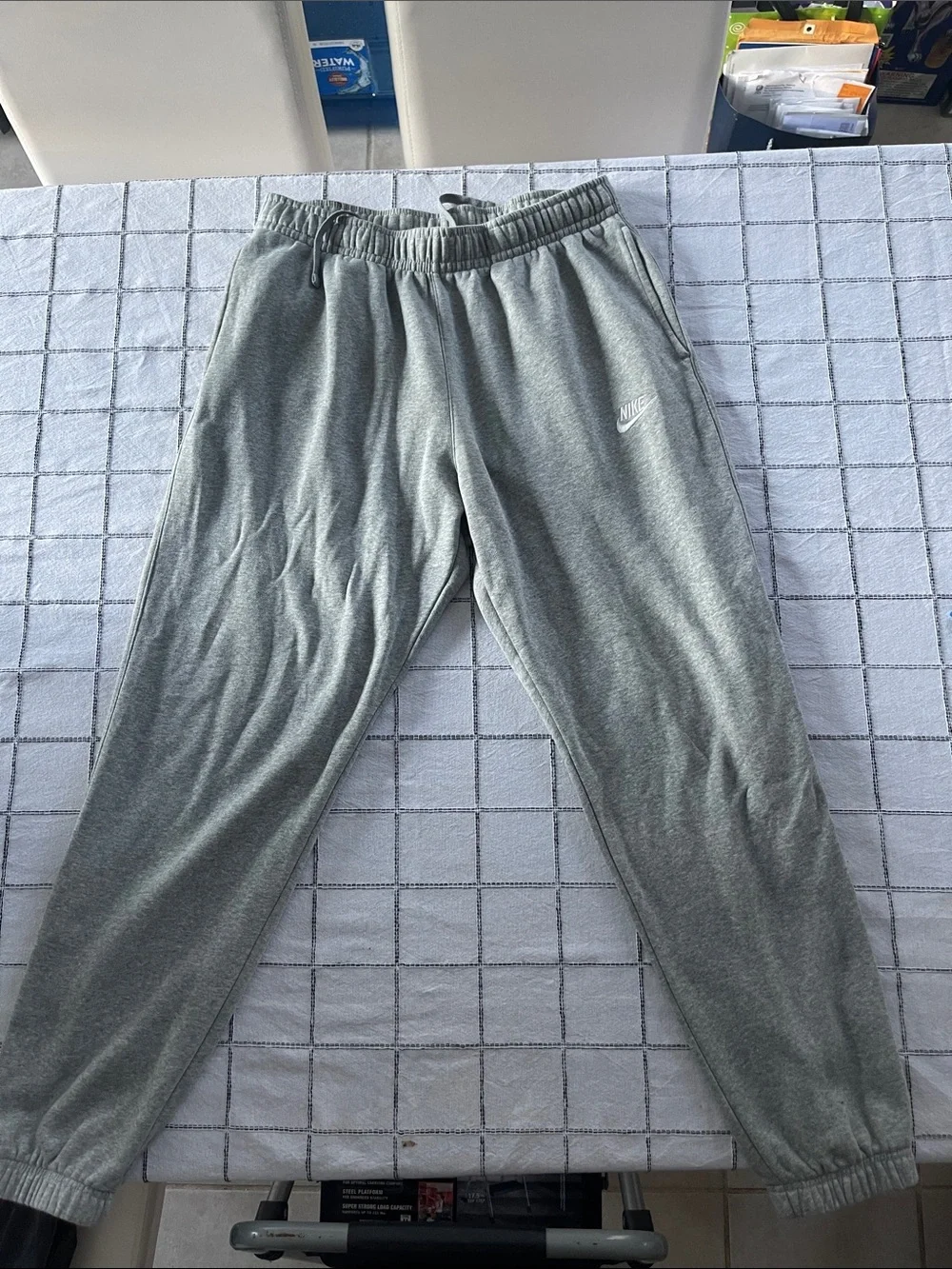 Nike Gray Men’s Athletic Joggers with Elastic Waistband